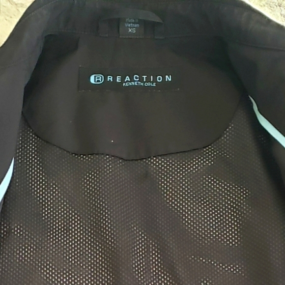 KENNETH COLE "REACTION" BLACK TRENCH 3/4 LENGTH COAT SIZE X-SMALL - Picture 6 of 10